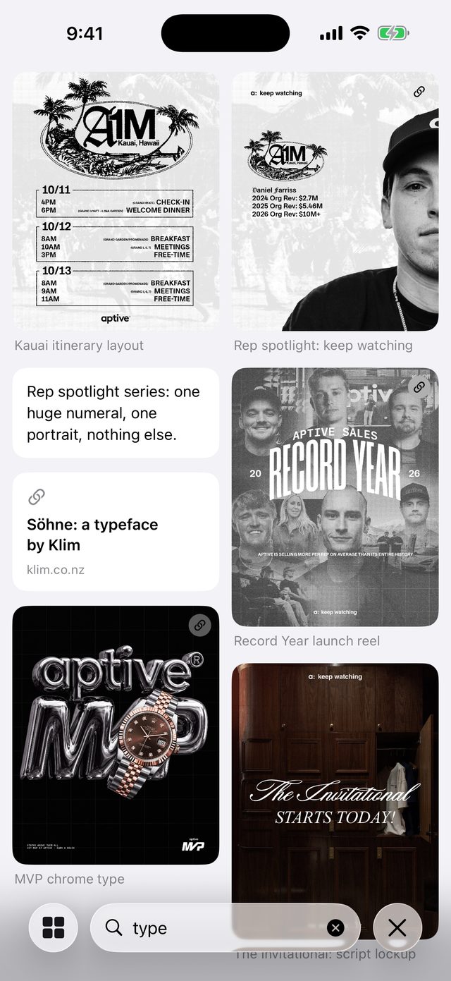 Search results for the word type